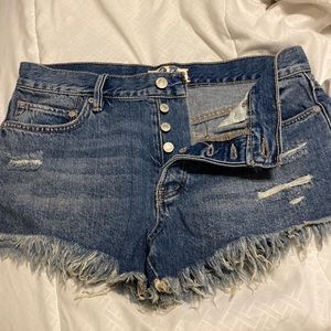 Free people, we the free denim shorts.
